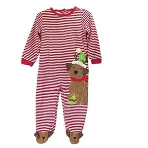 Cresions Unisex One Piece Christmas Red/White Puppy Reindeer Cozy Winter Days